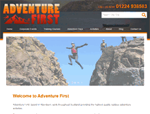 Tablet Screenshot of adventurefirst.co.uk